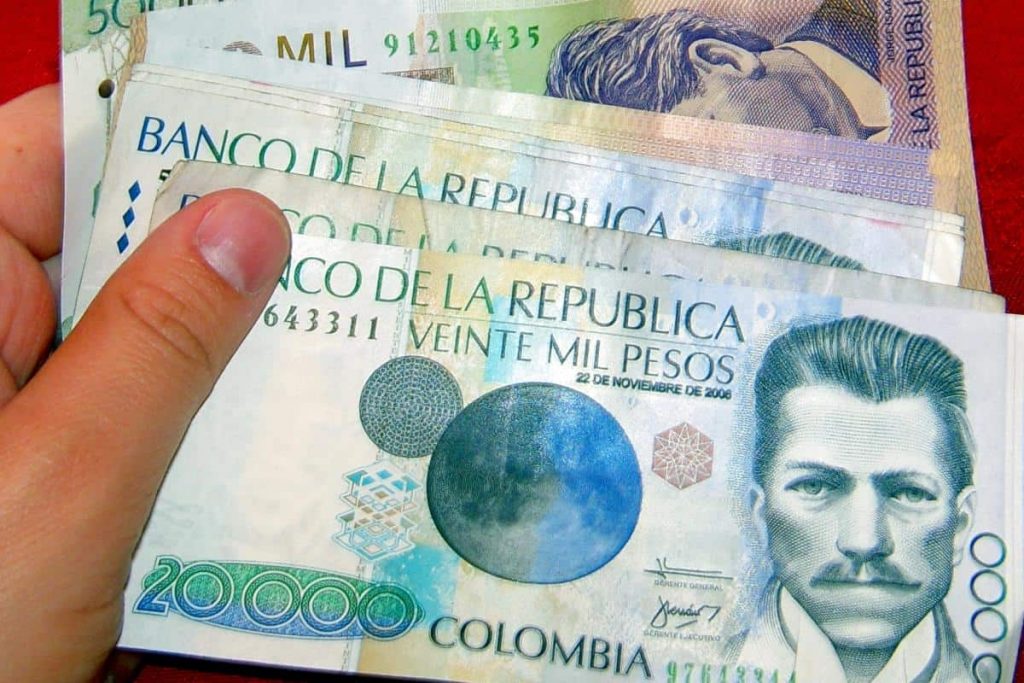 picture of Colombian currency the Peso