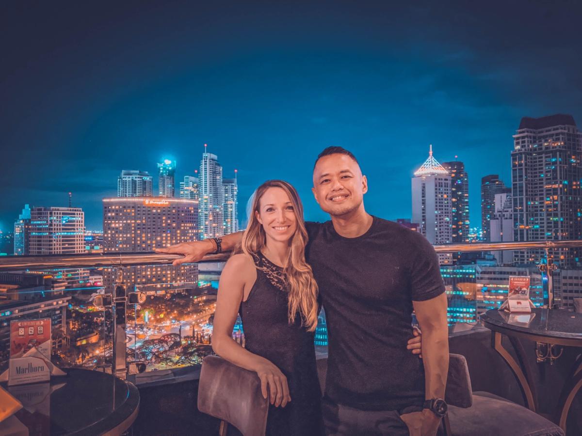 young couple in Makati, the best city to live in the Philippines