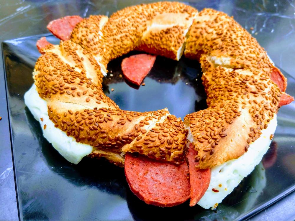Simit or Turkish bagels for cheap keep the cost of living in turkey inexpensive