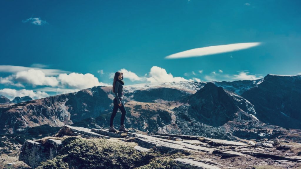 woman hiking seven rila lakes is high on every Bulgaria dos and don'ts list