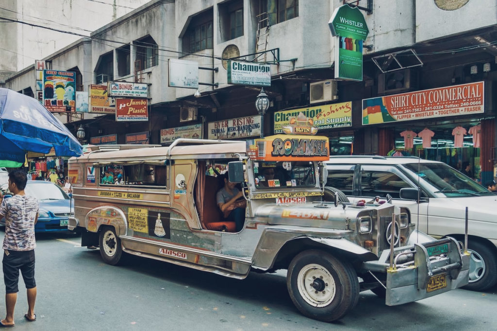 safe local transport on the island includes a jeepney