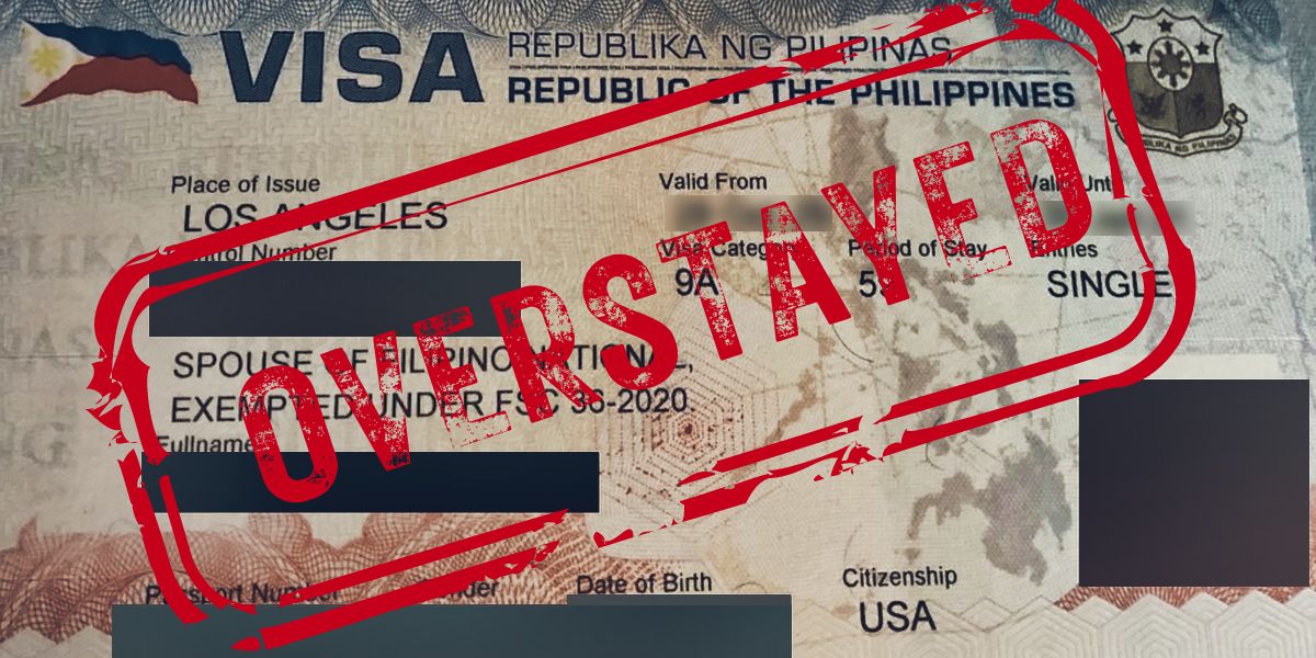 penalty for overstaying tourist visa in philippines